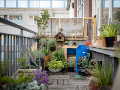 Comment transformer un petit balcon en refuge de biodiversité : plantes, nichoirs et arrosage malin