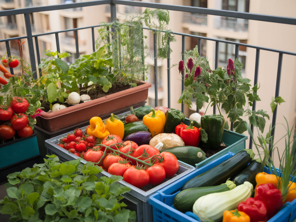 Comment produire 10 kg de légumes par an sur un balcon de 2 m² : bacs, terreau et calendrier pratique